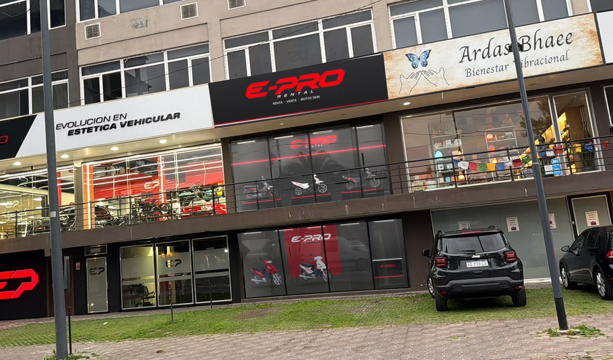Frente del local E-PRO Rental